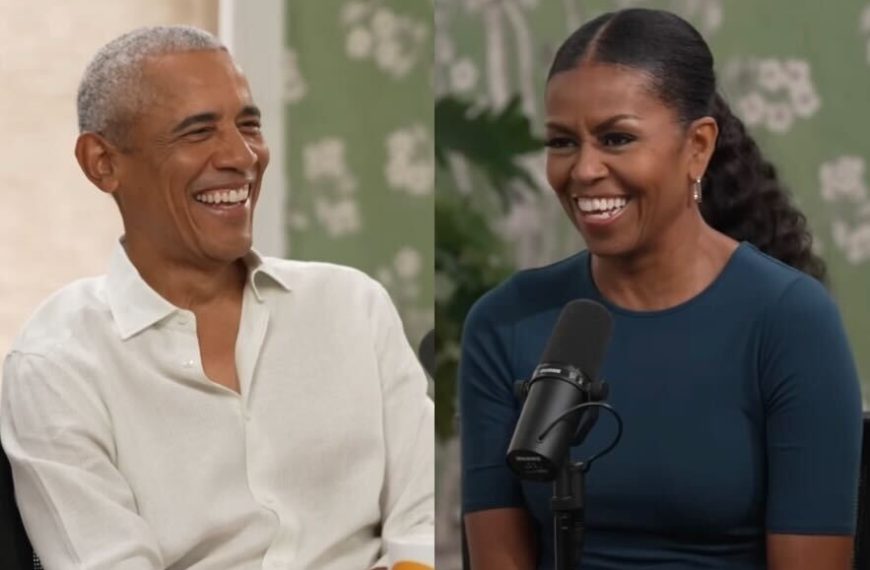 Barack and Michelle Obama Break the Silence, With a Smile