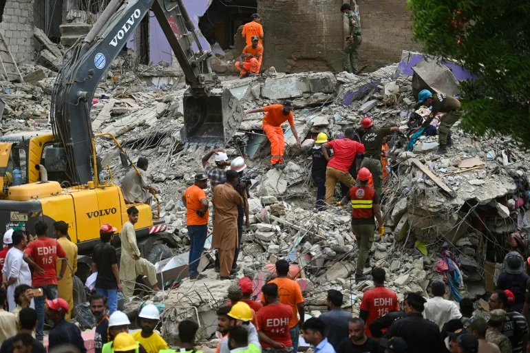 Whispers in the Walls: Karachi’s Forgotten Building Crumbles into Tragedy"