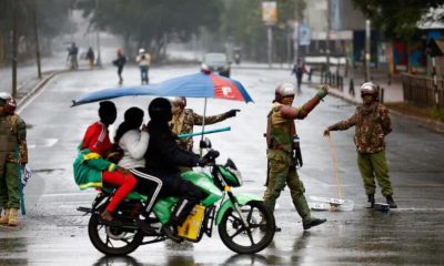 Police block roads to Kenyan capital on anniversary of pro-democracy protests
