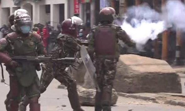 Police open fire at anti-government protesters