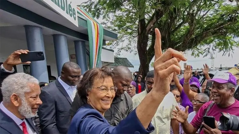 Suriname elects first female president