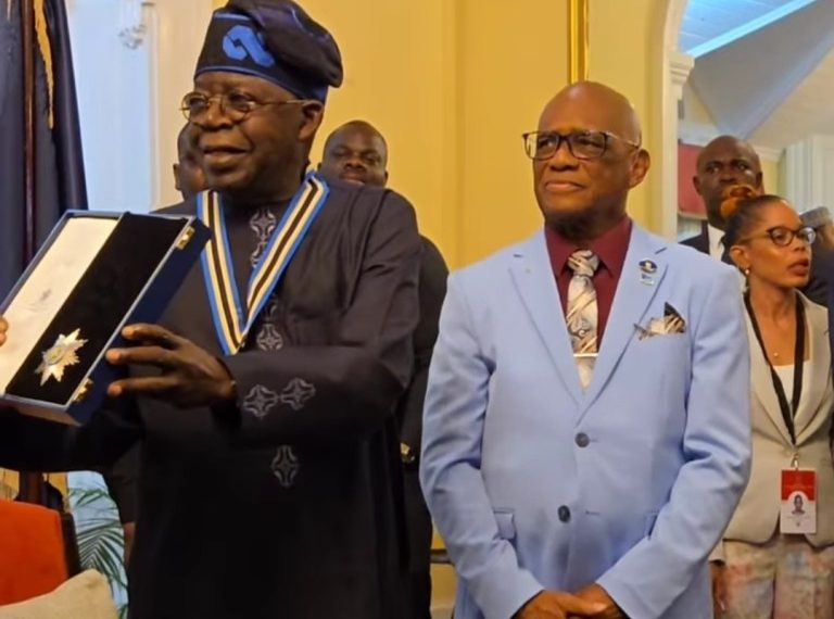 Tinubu receives Saint Lucia’s highest national honour