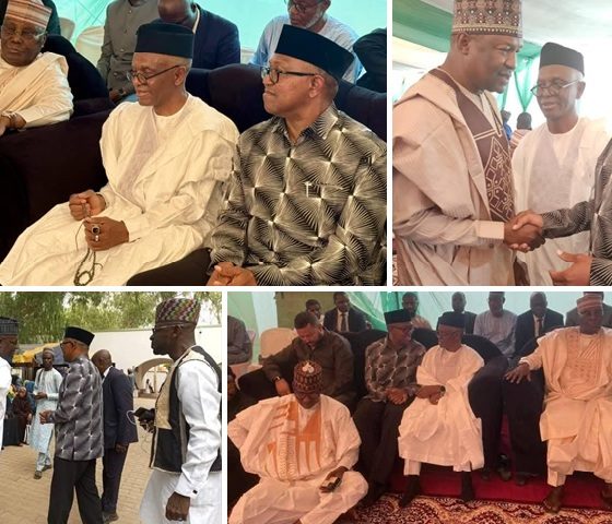 Pictures show Alhaji Atiku Abubakar, Mr. Peter Obi, Malam Nasir El-Rufai, Abubakar Malami, et al