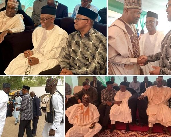 Pictures show Alhaji Atiku Abubakar, Mr. Peter Obi, Malam Nasir El-Rufai, Abubakar Malami, et al