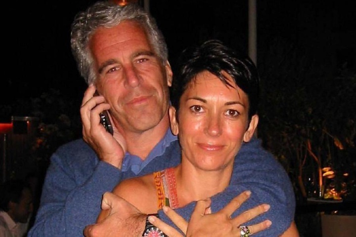 Jeffery Epstein with his associate, Ghislaine Maxwell
