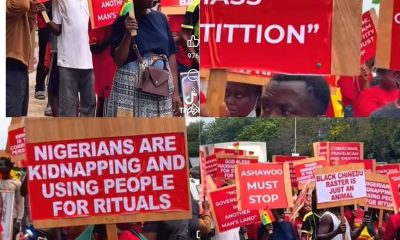 Protesters in Ghana