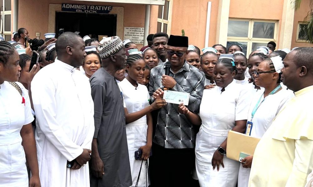 Peter Obi donates ₦20 million to Kaduna schools during a July 2025 visit.