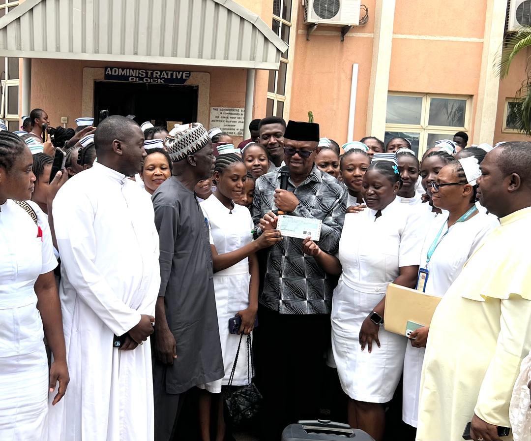 Peter Obi donates ₦20 million to Kaduna schools during a July 2025 visit.