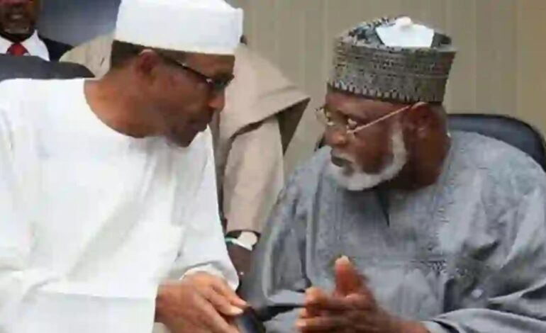 Abdulsalami Abubakar and former President Muhammadu Buhari