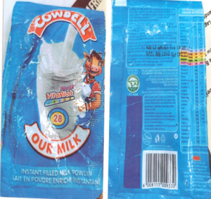 Picture of Fake cowbell milk.