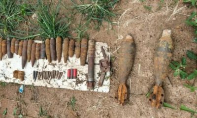 Police uncover bombs, ammunition hidden in scrap 