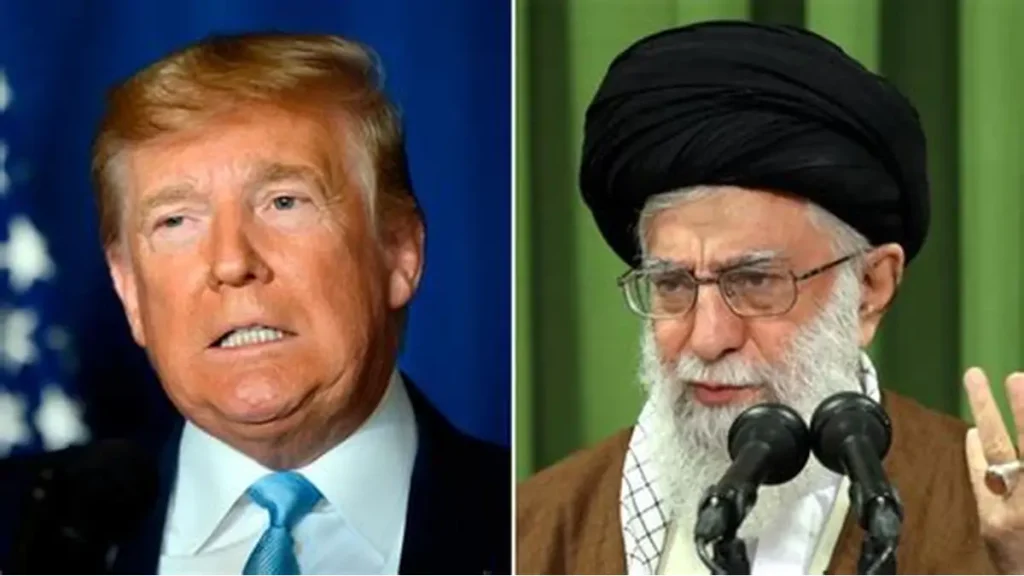 DONALD TRUMP AND IRAN SUPREME LEADER.