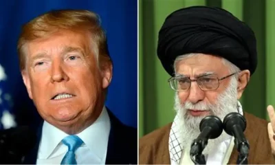 DONALD TRUMP AND IRAN SUPREME LEADER.