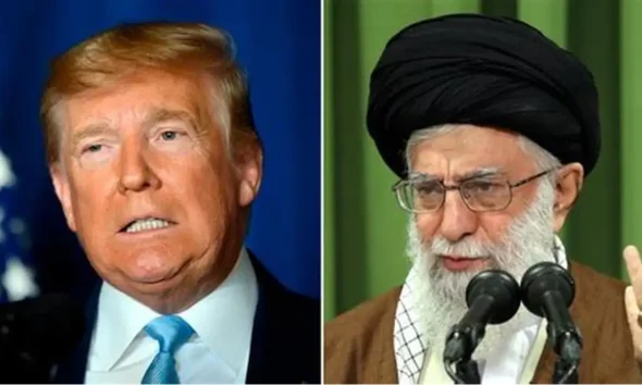 DONALD TRUMP AND IRAN SUPREME LEADER.