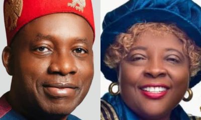 Anambra State Governor, Professor Charles Chukwuma Soludo | Professor Kate Azuka Omenugha, Vice Chancellor of Chukwuemeka Odumegwu Ojukwu University (COOU)