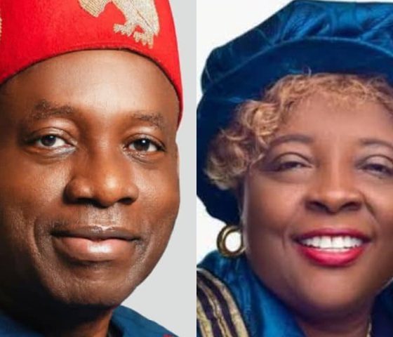 Anambra State Governor, Professor Charles Chukwuma Soludo | Professor Kate Azuka Omenugha, Vice Chancellor of Chukwuemeka Odumegwu Ojukwu University (COOU)