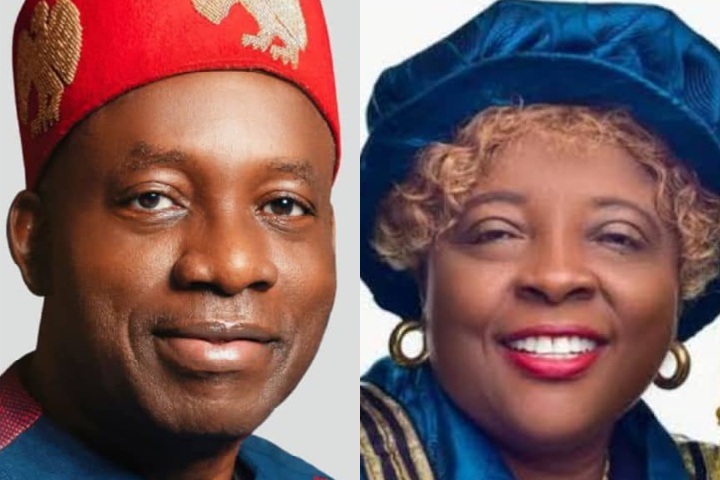 Anambra State Governor, Professor Charles Chukwuma Soludo | Professor Kate Azuka Omenugha, Vice Chancellor of Chukwuemeka Odumegwu Ojukwu University (COOU)