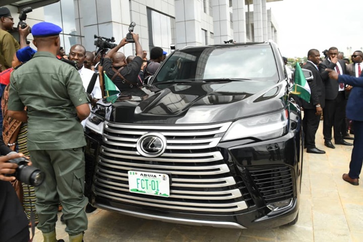 Minister of the federal Capital Territory (FCT), Mr. Nyesom Ezenwo Wike's official car
