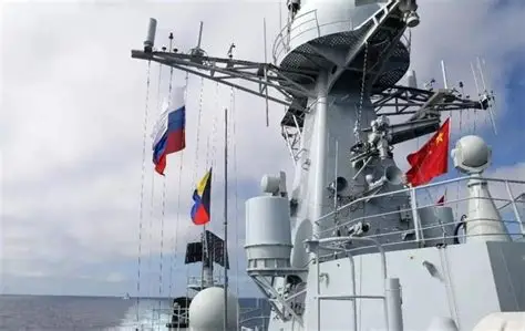 russian and china naval drill