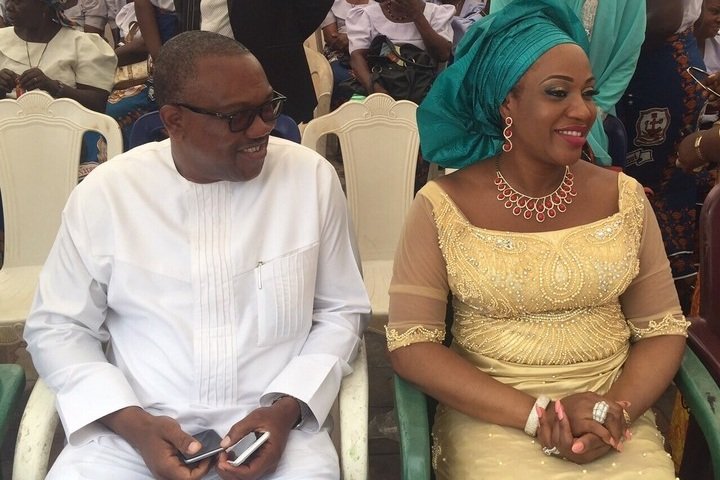 Peter-Obi and his wife, Margaret, at an event