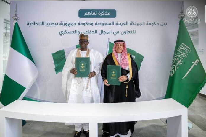 Nigeria, Saudi seal 5-year defence deal on training, intelligence