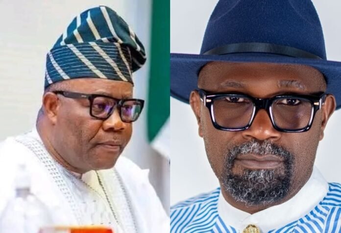 Senator Godswill Akpabio and Obong Barr. Imo Akpan.