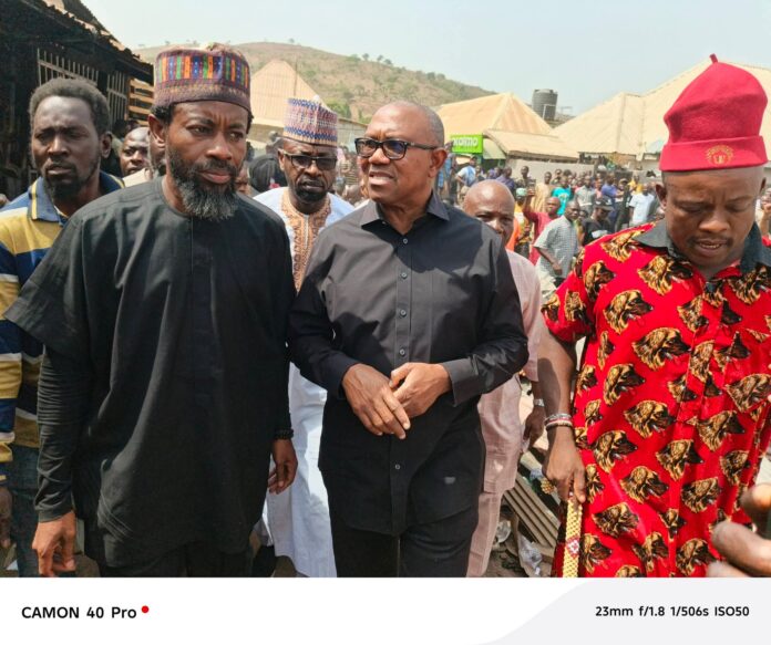 Obi visits Kugbo furniture market fire victims in Abuja