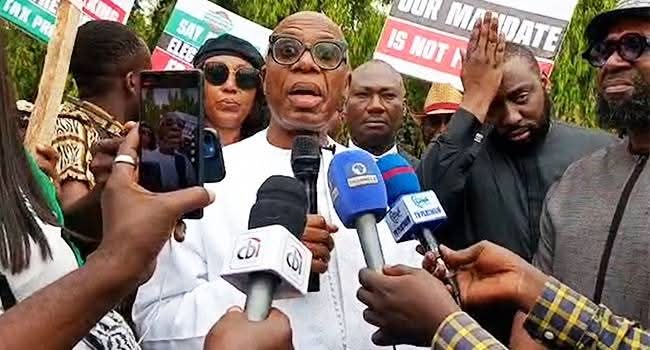 E-transmission of results: Amaechi, son join protest