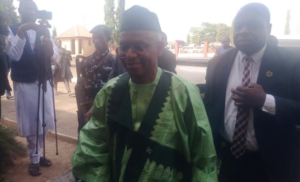 Elrufai arrives at kaduna court.