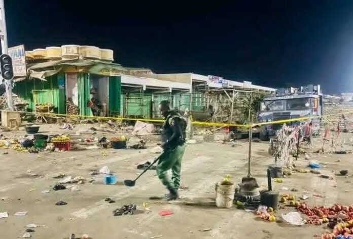 Aftermath of Borno explosion