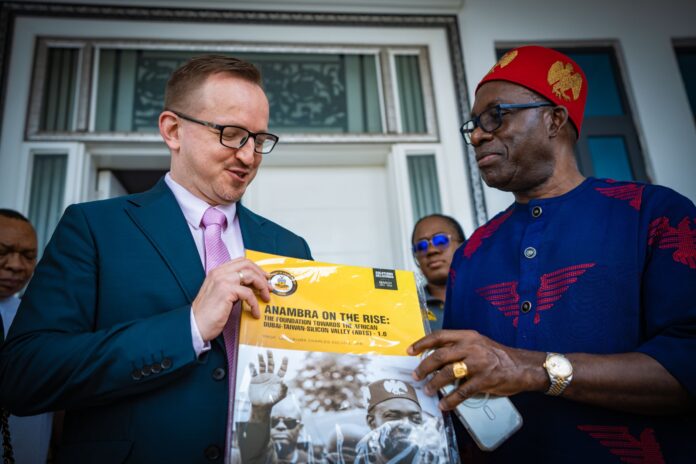 Polish ambassador, Michael Cygan and governor Chukwuma Soludo