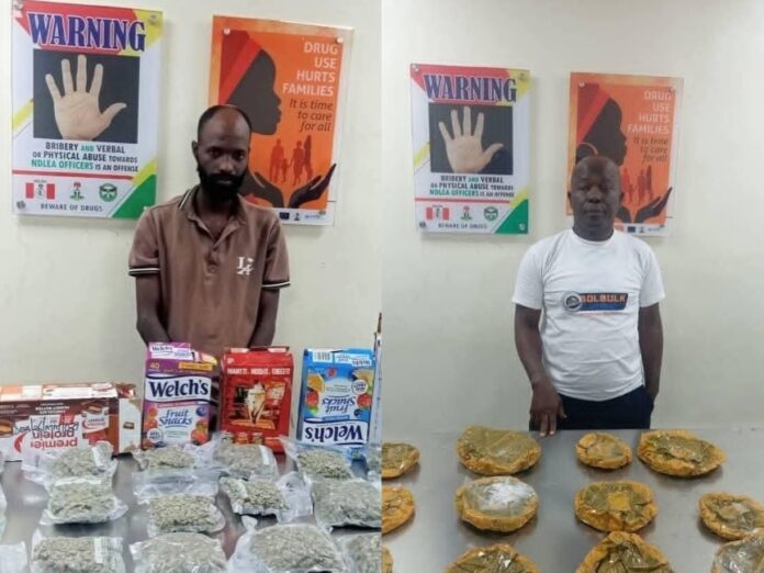 Suspects arrested by the anti-narcotic agency