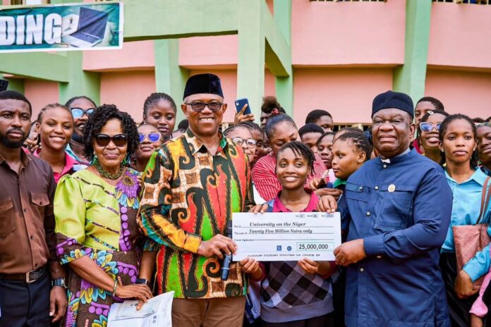 Peter Obi donates N25m to University of Niger in Anambra