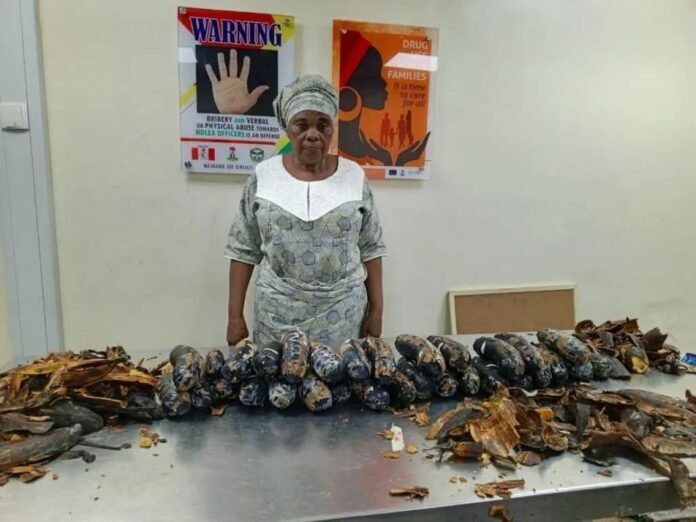 NDLEA arrests Nigerian-British grandma with 13kg cocaine