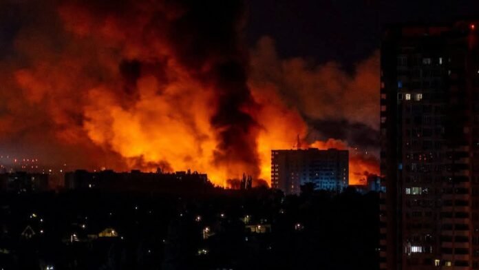 Ukraine sets Russian refinery ablaze in fresh drone attack