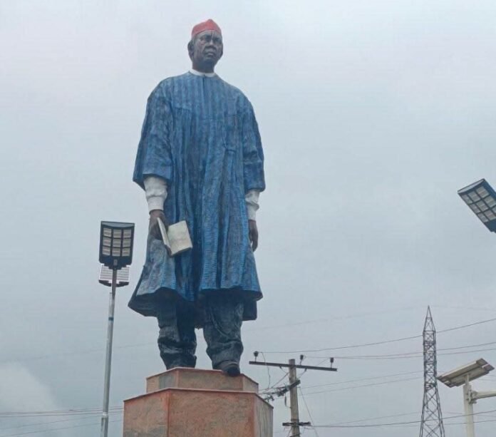 Chinua Achebe statue in Anambra
