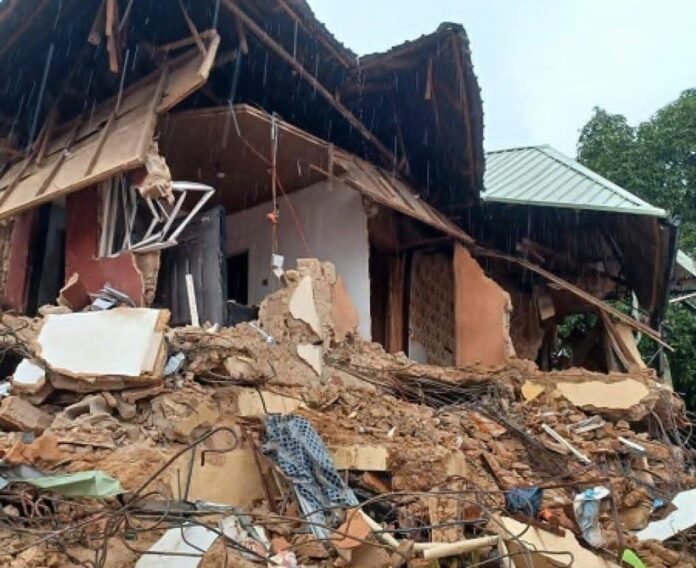 Collapsed students hostel in Anambra