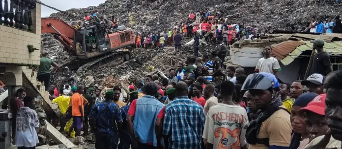 Garbage collapse at landfill kills