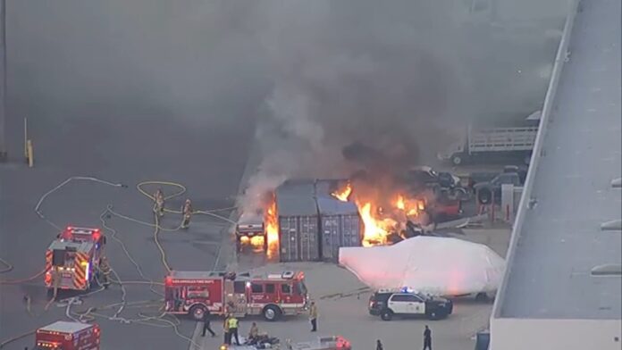 Site of NBC news helicopter crash