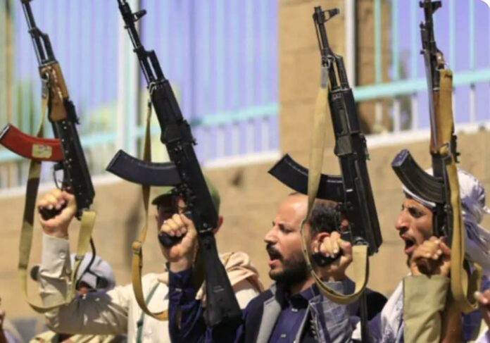 Houthis fighters in Yemen